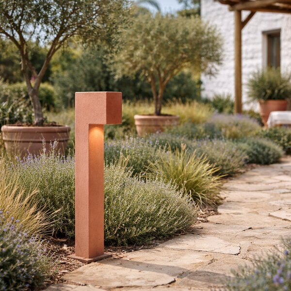 Nowoczesna lampa zewnętrzna stojąca terakota 65 cm IP44 - Pompei