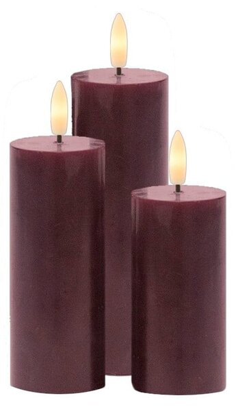 Świeczki LED zestaw 3 szt. (wysokość 15 cm) Sille – Sirius