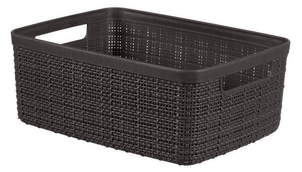 Ciemnoszary koszyk Curver Jute, 5 l
