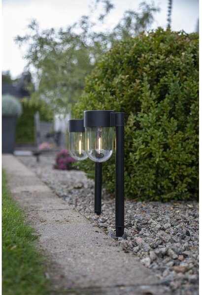 Zestaw 2 ogrodowych lamp solarnych LED Star Trading Cupolai, wys. 30 cm