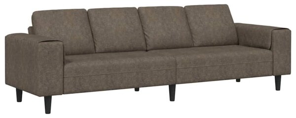 Nowoczesna sofa do salonu w kolorze ciemnoszarym z poduszkami relaksacyjnymi