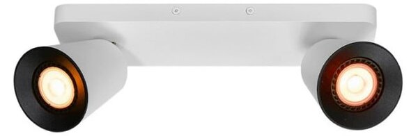 Biała lampa sufitowa z metalowym kloszem 9x31 cm Elli – GTV