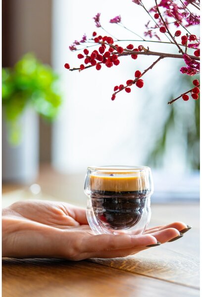 Szklane filiżanki na espresso/z podwójną ścianką zestaw 2 szt. 70 ml Sferico – Vialli Design