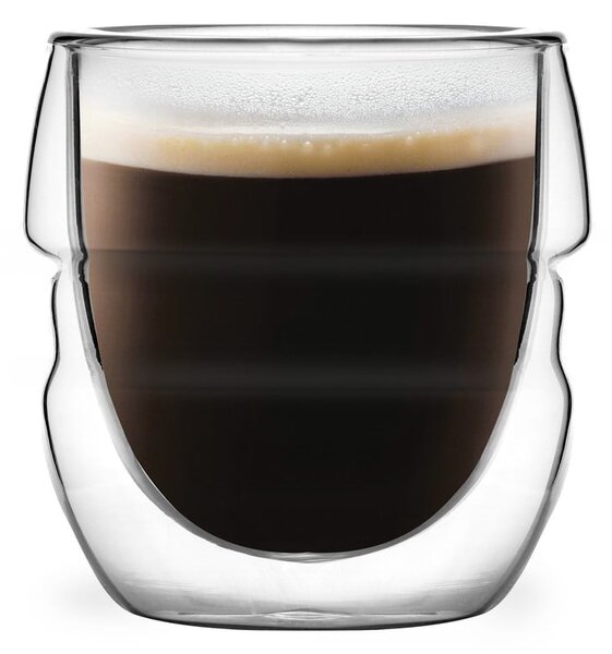 Szklane filiżanki na espresso/z podwójną ścianką zestaw 2 szt. 70 ml Sferico – Vialli Design