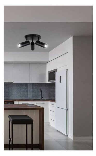Czarna metalowa lampa punktowa Colly – Candellux Lighting