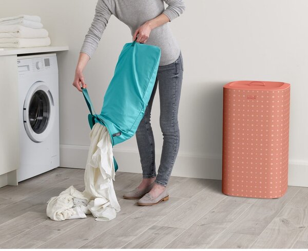 Różowy tekstylny kosz na pranie 60 l Tota Pop – Joseph Joseph