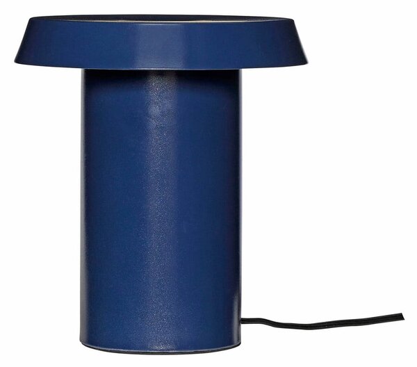 Niebieska metalowa lampa stołowa Keen – Hübsch