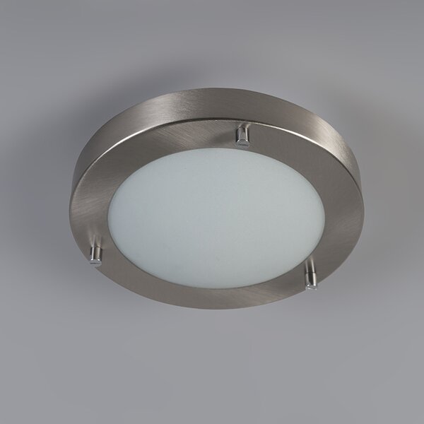 Nowoczesna lampa sufitowa stalowa 18 cm IP44 - Yuma