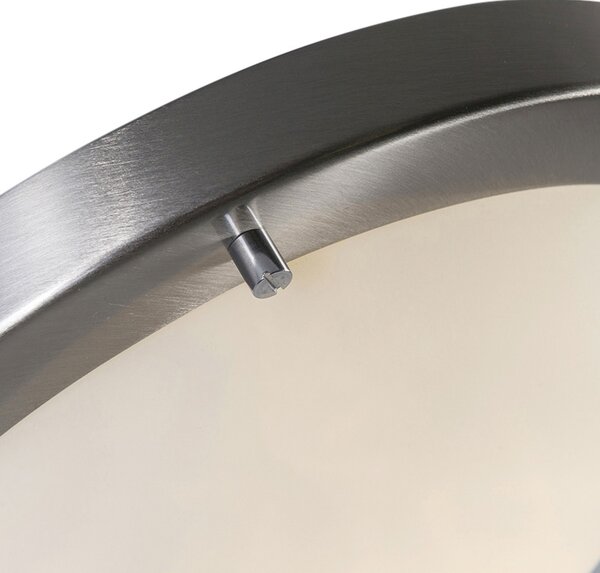 Nowoczesna lampa sufitowa stalowa 31 cm IP44 - Yuma