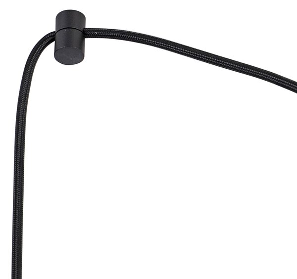 Designerska lampa wisząca czarna 5-światłowa - Cavalux
