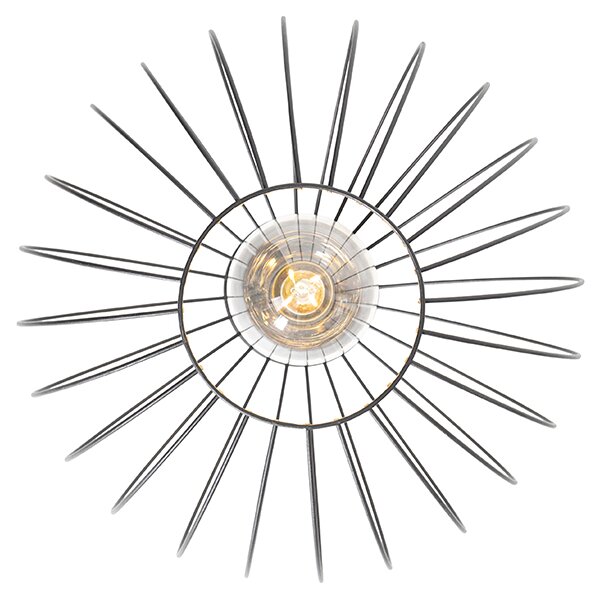 Industrialna lampa sufitowa czarna - Margarita