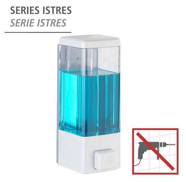 Biały ścienny plastikowy dozownik do mydła 320 ml Istres – Wenko