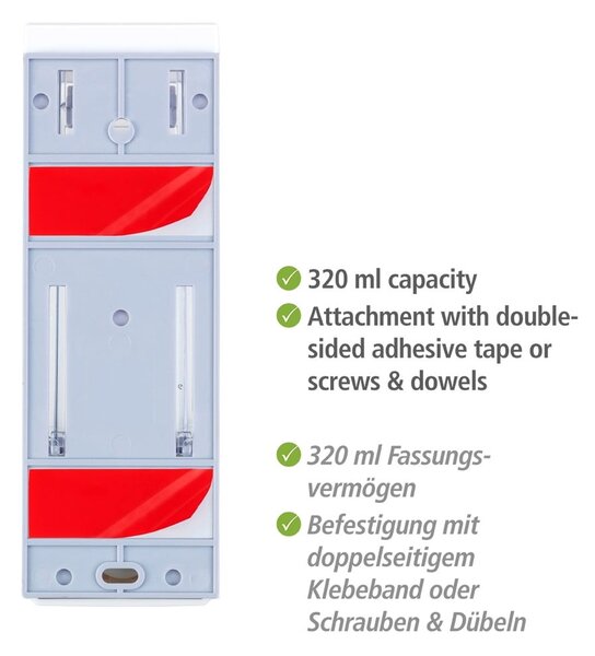 Biały ścienny plastikowy dozownik do mydła 320 ml Istres – Wenko