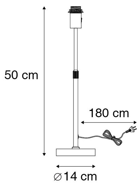 Lampa stołowa ze stali regulowana - Parte