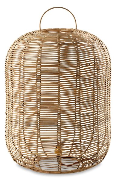 Wiklinowa lampa stołowa Nkuku Noko, wys. 65 cm