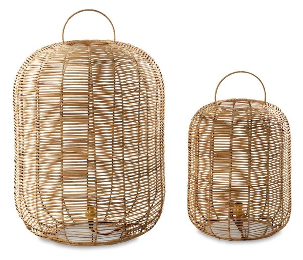 Wiklinowa lampa stołowa Nkuku Noko, wys. 65 cm
