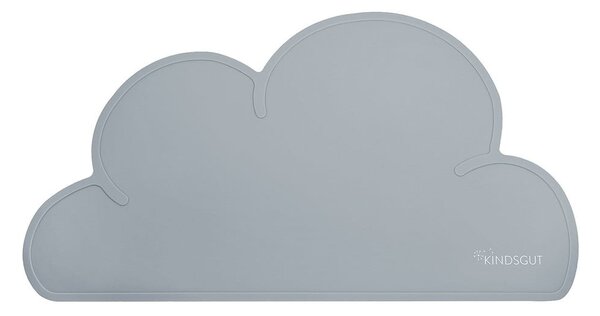 Ciemnoszara silikonowa mata stołowa Kindsgut Cloud, 49x27 cm