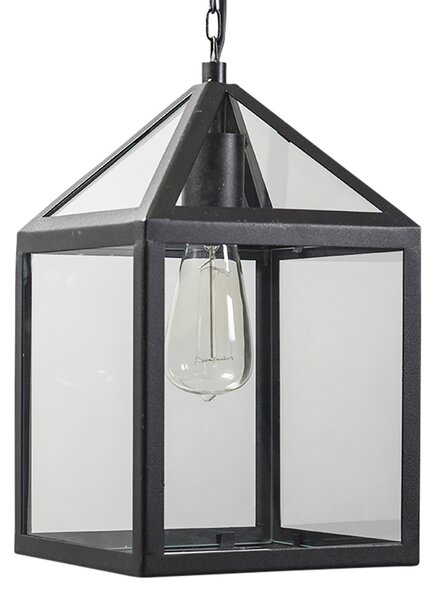 Industrialna lampa wisząca zewnętrzna czarna IP23 - Amsterdam