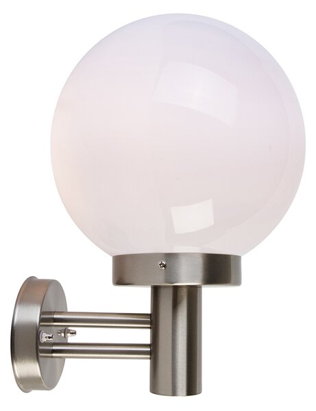 Nowoczesna lampa ścienna zewnętrzna stal nierdzewna IP44 - Sfera