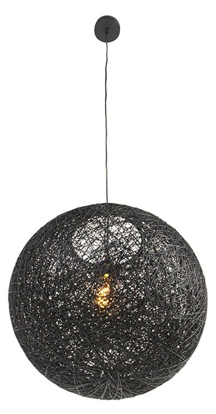 Lampa wisząca czarna 45 cm - Corda