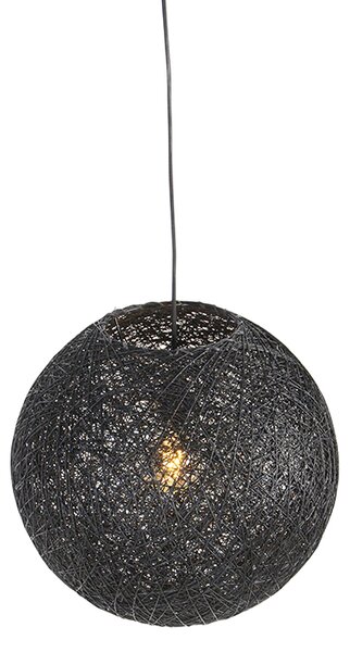 Lampa wisząca czarna 45 cm - Corda