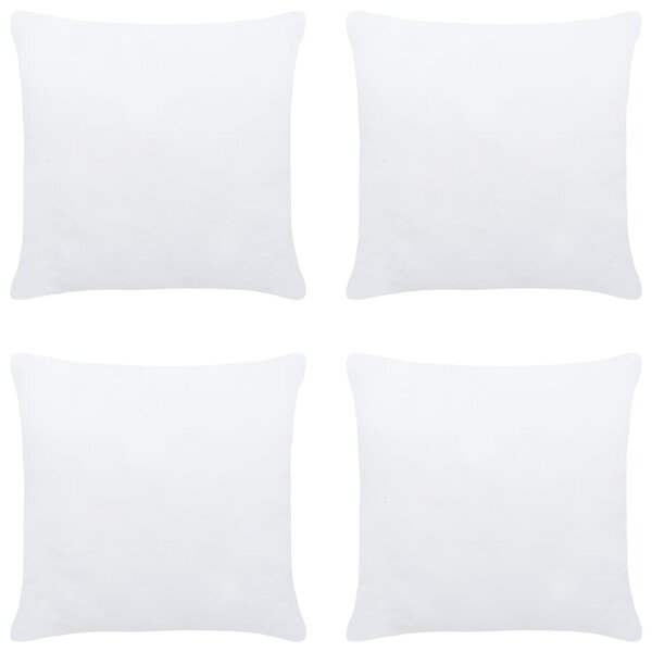 Wkłady do poduszek, 4 szt., 50x50 cm, białe