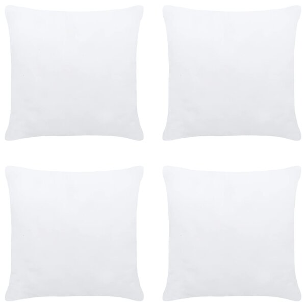 Wkłady do poduszek, 4 szt., 60x60 cm, białe