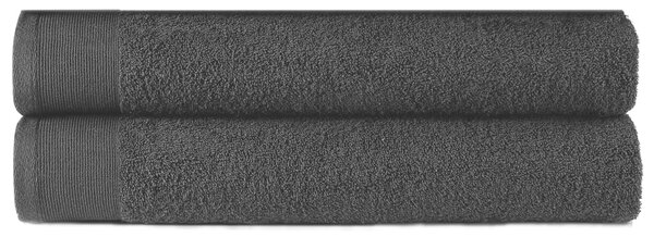 Ręczniki do rąk, 2 szt., bawełna, 450 g/m², 50x100 cm, czarne