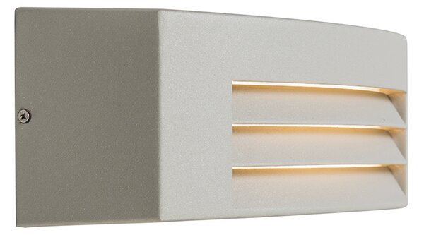 Nowoczesna lampa ścienna szara IP44 - Hurricane 1