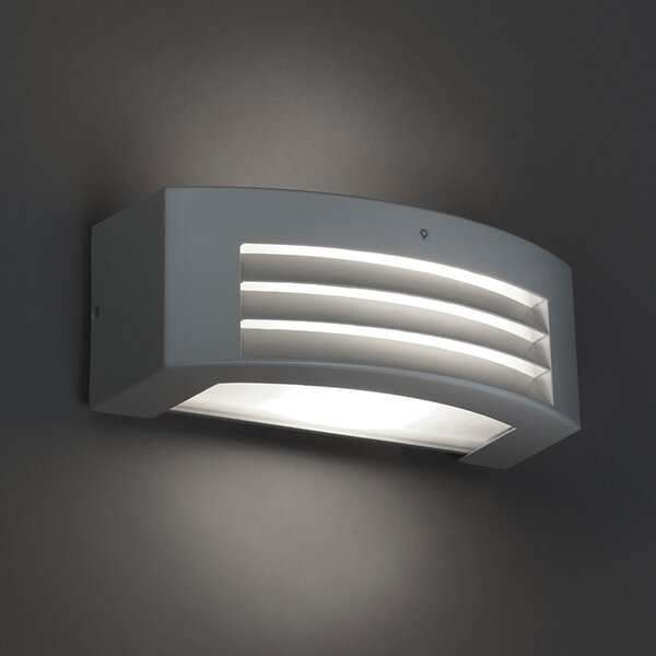 Nowoczesna lampa ścienna szara IP44 - Hurricane 1