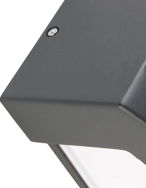 Nowoczesna lampa ścienna antracytowa IP44 - Hurricane 1