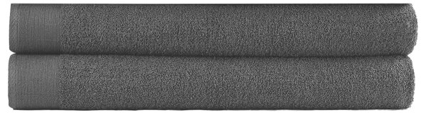 Ręczniki do sauny, 2 szt., bawełna, 450 g/m², 80x200 cm, czarne