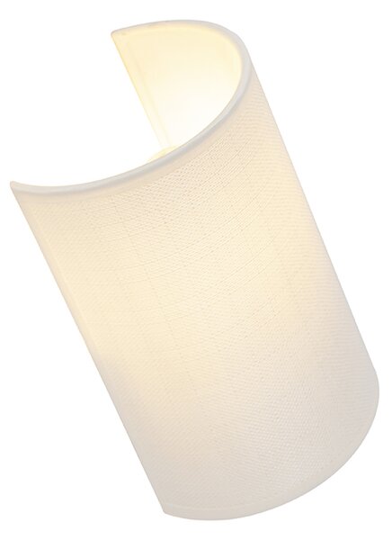 Inteligentna lampa ścienna biała z WiFi A60 - Simple Drum Jute