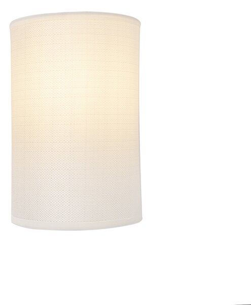 Nowoczesna lampa ścienna biała - Simple Drum Jute