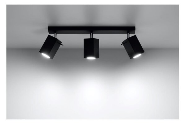 Czarna lampa sufitowa Sollux Toscana 3