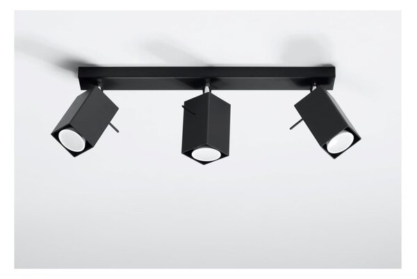 Czarna lampa sufitowa Sollux Toscana 3