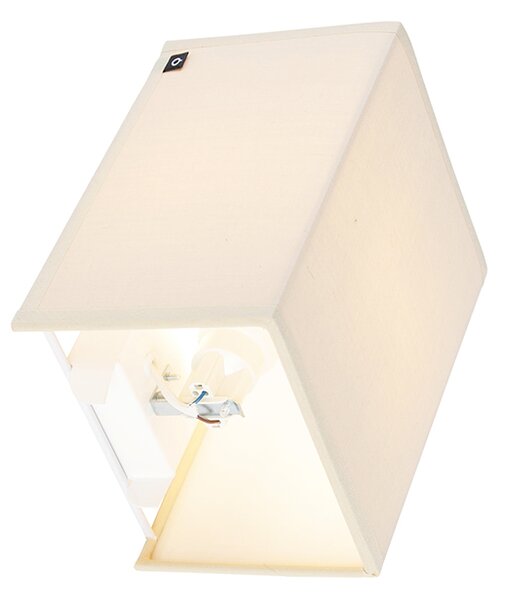 Rustykalna lampa ścienna beżowa - Vete