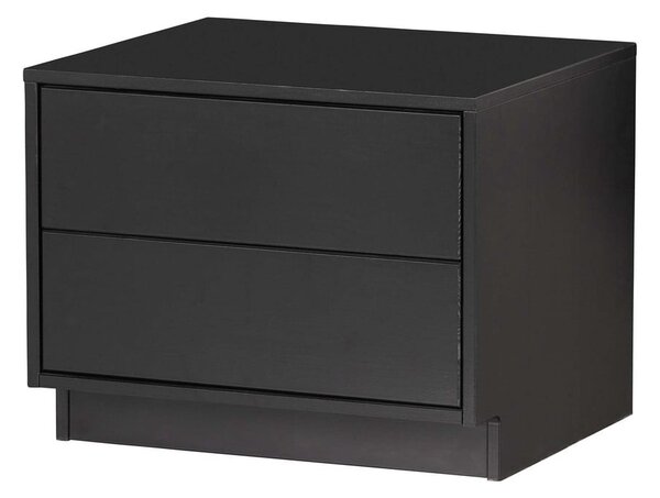 Czarna modułowa szafka pod TV z litego drewna sosnowego 50x40 cm Finca – WOOOD