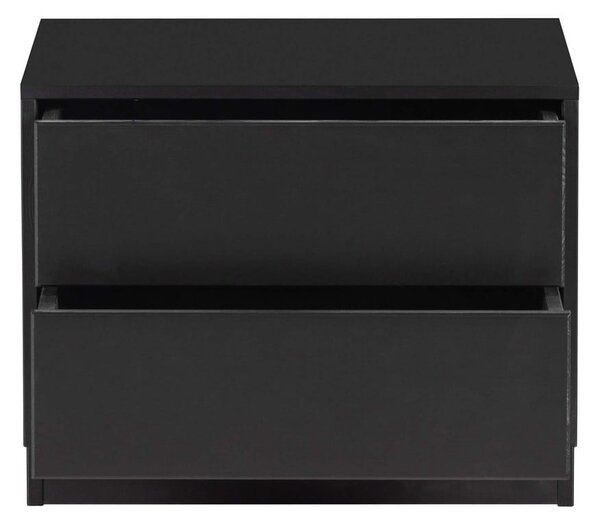 Czarna modułowa szafka pod TV z litego drewna sosnowego 50x40 cm Finca – WOOOD
