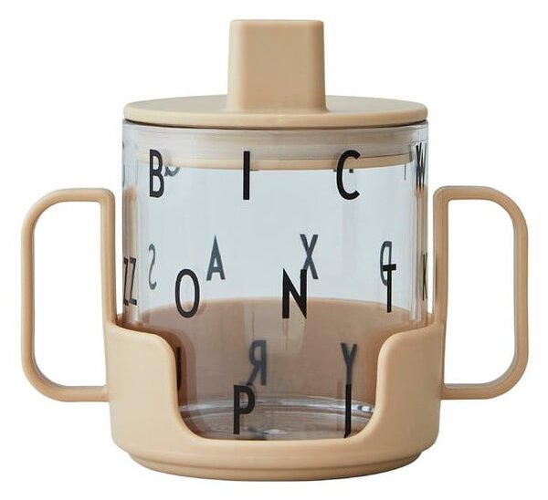 Beżowy kubek dla dzieci Design Letters Grow With Your Cup