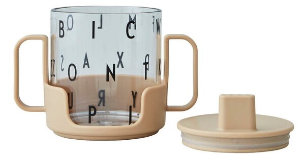 Beżowy kubek dla dzieci Design Letters Grow With Your Cup