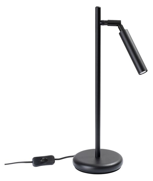Czarna lampa stołowa (wysokość 43 cm) Fideus – Sollux