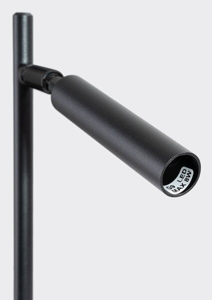 Czarna lampa stołowa (wysokość 43 cm) Fideus – Sollux