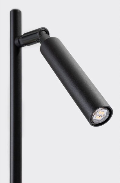 Czarna lampa stołowa (wysokość 43 cm) Fideus – Sollux