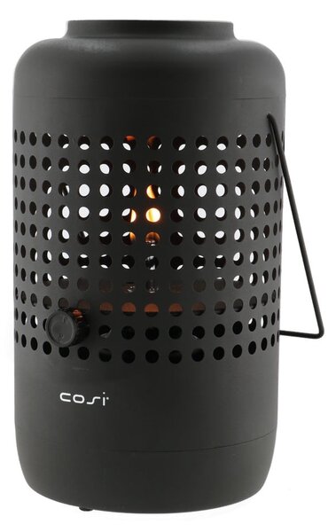Czarna lampa gazowa Cosi Drop, wys. 37 cm