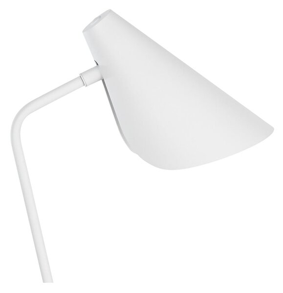 Biała lampa stołowa SULION Lisboa, wys. 45 cm