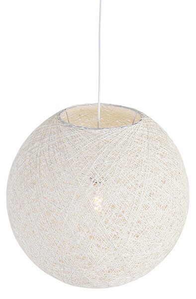 Rustykalna lampa wisząca biała 60 cm - Corda