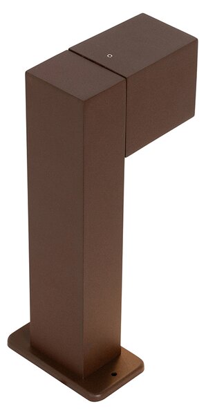 Industrialna lampa ogrodowa na słupie brązowa rdza 30 cm IP44 - Baleno