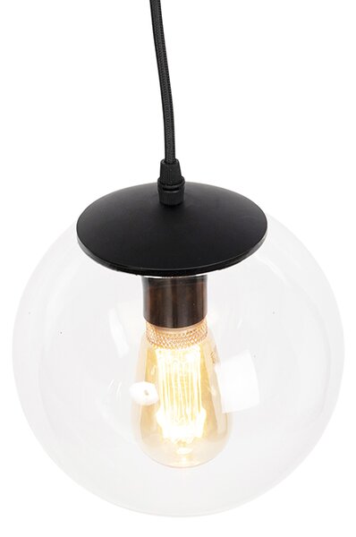Nowoczesna lampa wisząca przezroczysta 20 cm - Pallon