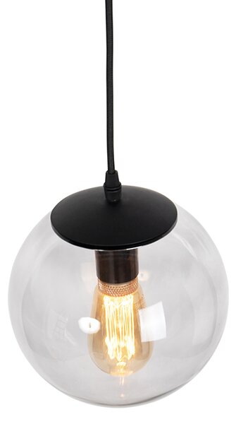 Nowoczesna lampa wisząca szara 20 cm - Pallon